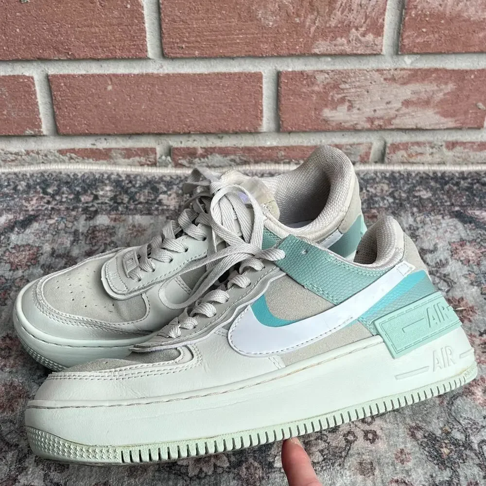 Nike Air Force 1 AF1 Shadow Spruce Aura Pistachio Frost / Womens 8 / CW2655-001